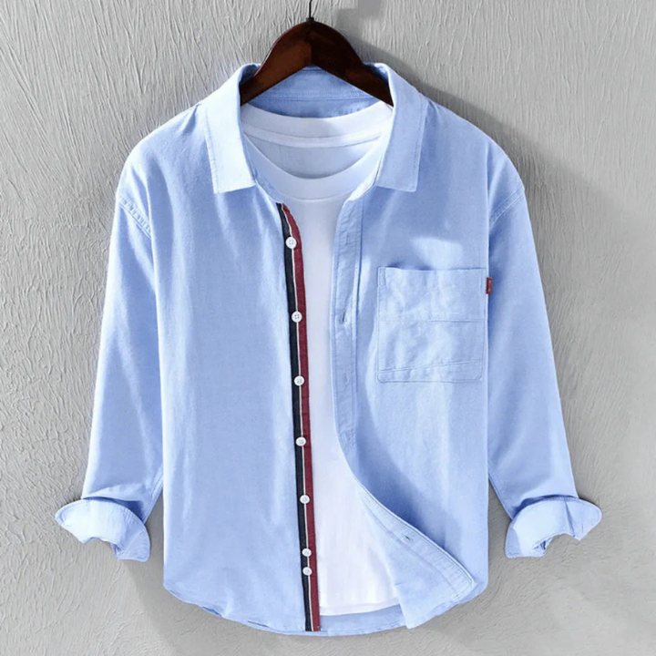 Camicia da Uomo Elegante Fabien Matinée in Chambray Leggera e Versatile per Occasioni Casual e Formali