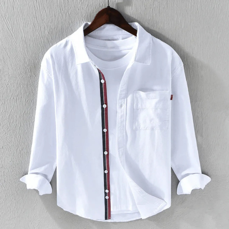 Camicia da Uomo Elegante Fabien Matinée in Chambray Leggera e Versatile per Occasioni Casual e Formali