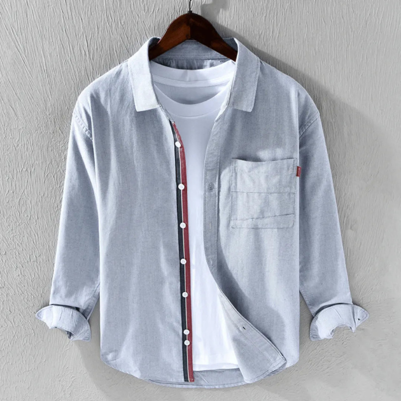 Camicia da Uomo Elegante Fabien Matinée in Chambray Leggera e Versatile per Occasioni Casual e Formali
