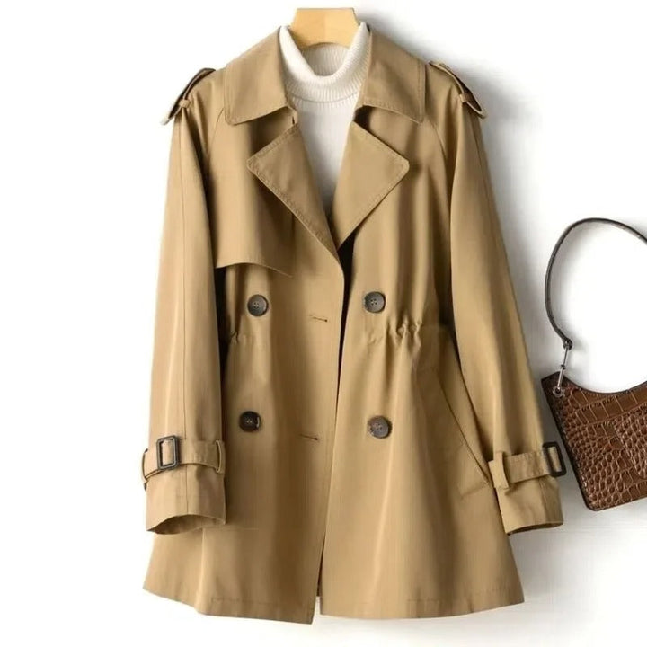 Cappotto Donna Trench Doppiopetto Elegante e Versatile per Ogni Occasione 1