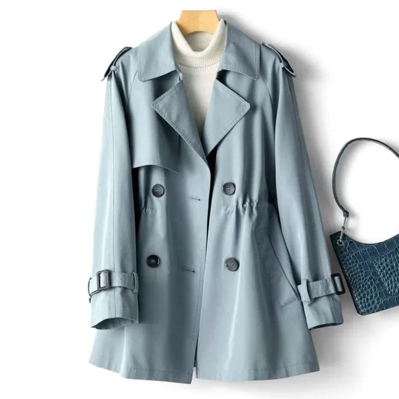 Cappotto Donna Trench Doppiopetto Elegante e Versatile per Ogni Occasione 4