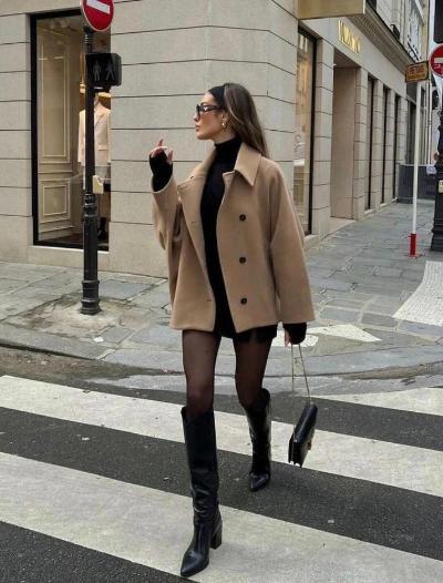 Cappotto Elegante Donna Oversize con Bottoni in Tessuto di Alta Qualità - Comfort e Stile per Ogni Occasione 0