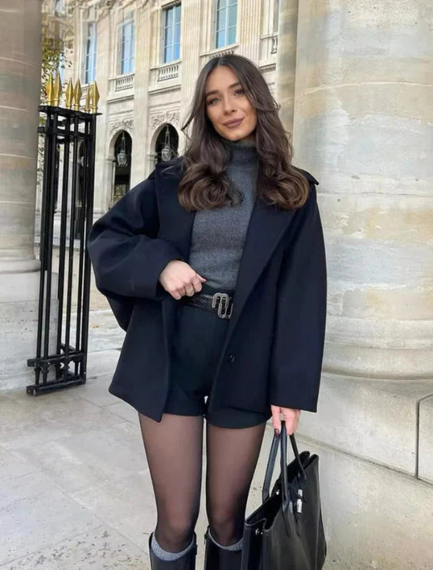 Cappotto Elegante Donna Oversize con Bottoni in Tessuto di Alta Qualità - Comfort e Stile per Ogni Occasione 2