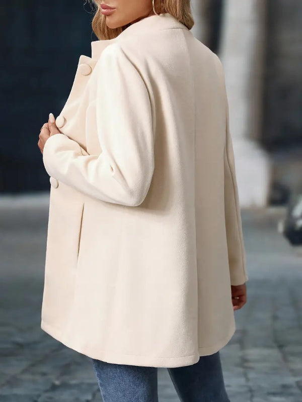 Cappotto Invernale Femminile con Bottoni – Elegante e Versatile, Maniche Lunghe, Tessuto di Alta Qualità, Disponibile in Diverse Taglie 3