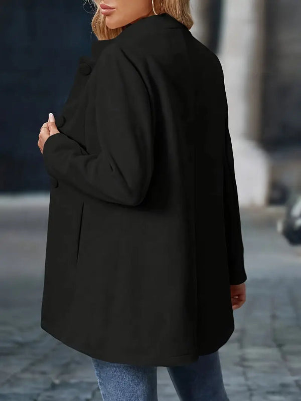Cappotto Invernale Femminile con Bottoni – Elegante e Versatile, Maniche Lunghe, Tessuto di Alta Qualità, Disponibile in Diverse Taglie 8