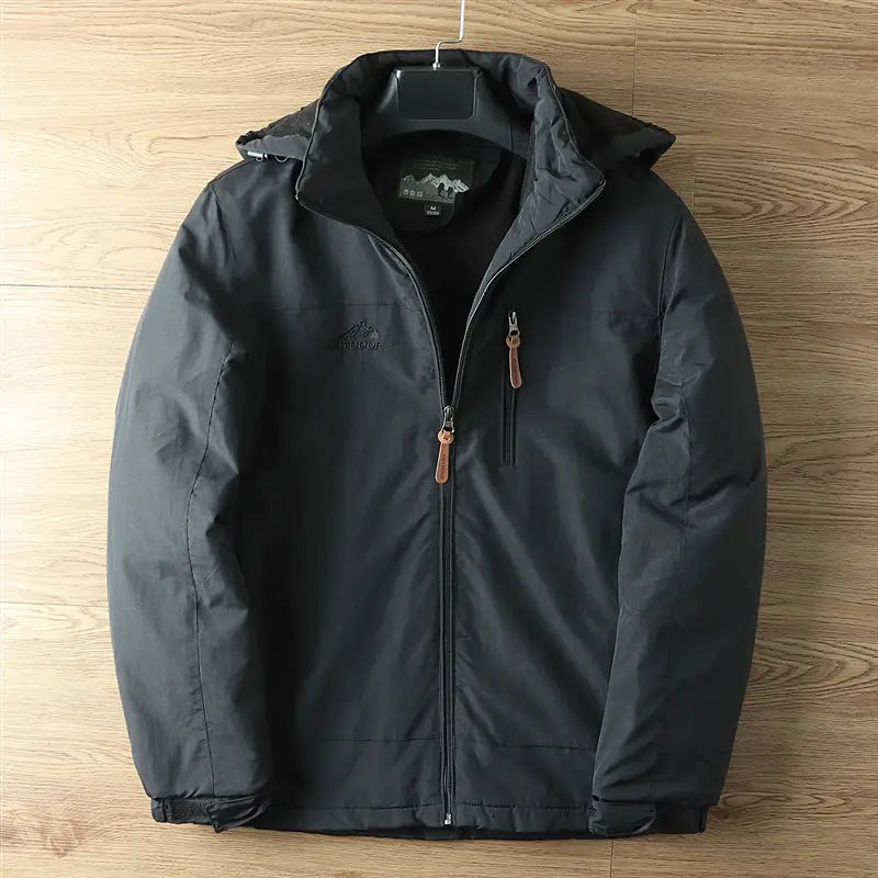 Cappotto Invernale Termico da Uomo con Capuccio Rimovibile e Impermeabile, Cappotti Uomo per Freddo e Attività All'aperto 7