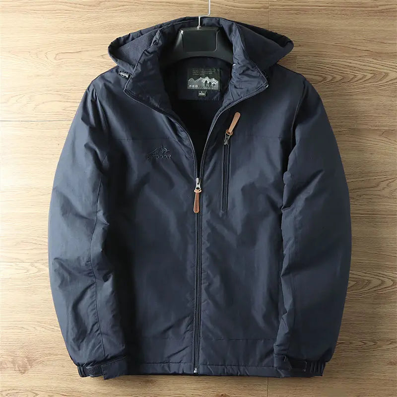 Cappotto Invernale Termico da Uomo con Capuccio Rimovibile e Impermeabile, Cappotti Uomo per Freddo e Attività All'aperto 8