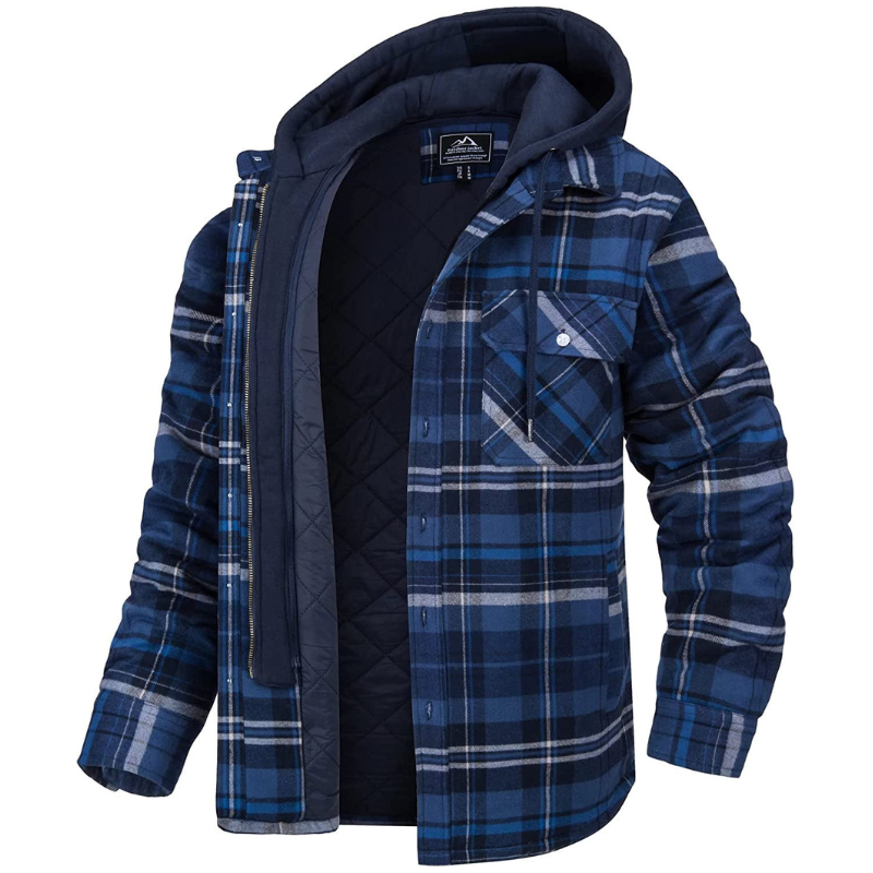Cappotto Invernale a Quadri da Uomo - Elegante e Caldo per l'autunno E l'inverno