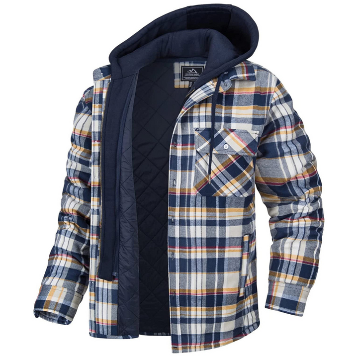 Cappotto Invernale a Quadri da Uomo - Elegante e Caldo per l'autunno E l'inverno