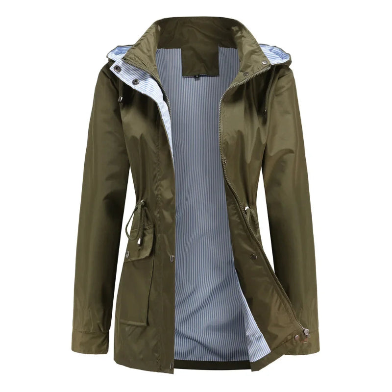 Cappotto Lungo Donna Impermeabile Invernale Elegante con Maniche Lunghe 0