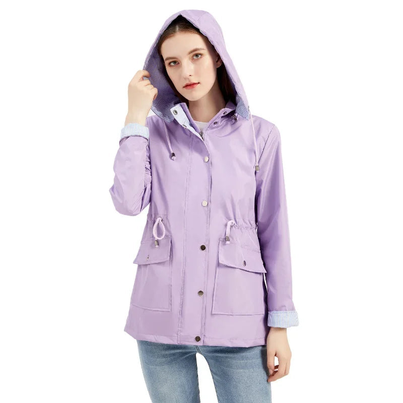 Cappotto Lungo Donna Impermeabile Invernale Elegante con Maniche Lunghe 1