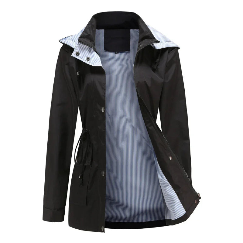 Cappotto Lungo Donna Impermeabile Invernale Elegante con Maniche Lunghe 11