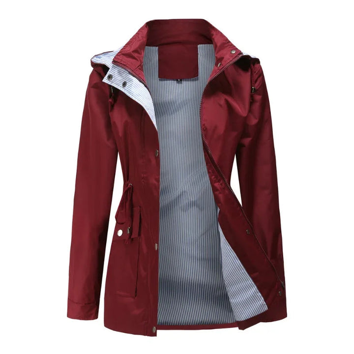 Cappotto Lungo Donna Impermeabile Invernale Elegante con Maniche Lunghe 5