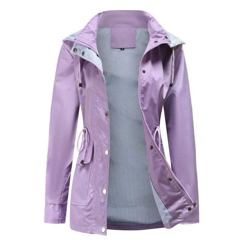 Cappotto Lungo Donna Impermeabile Invernale Elegante con Maniche Lunghe 6