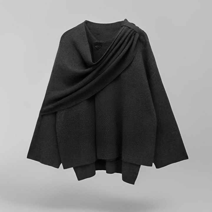 Cappotto Lungo Oversize da Donna - Lana con Tasche