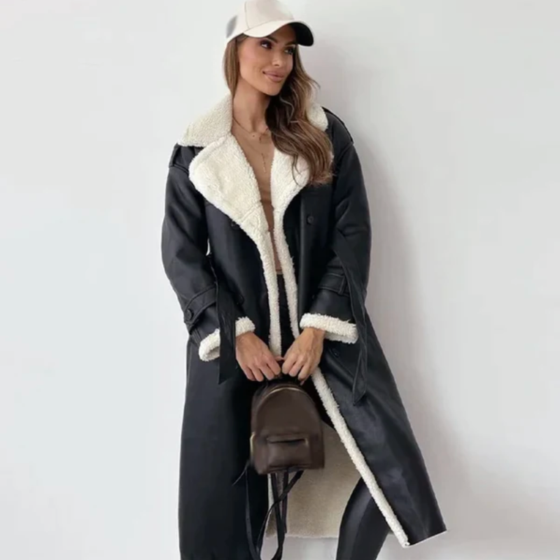 Cappotto Nero Lungo Donna Elegante Invernale per Stile e Comfort 0