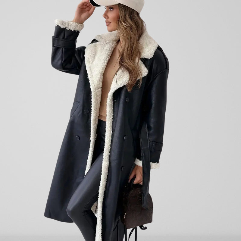 Cappotto Nero Lungo Donna Elegante Invernale per Stile e Comfort 1