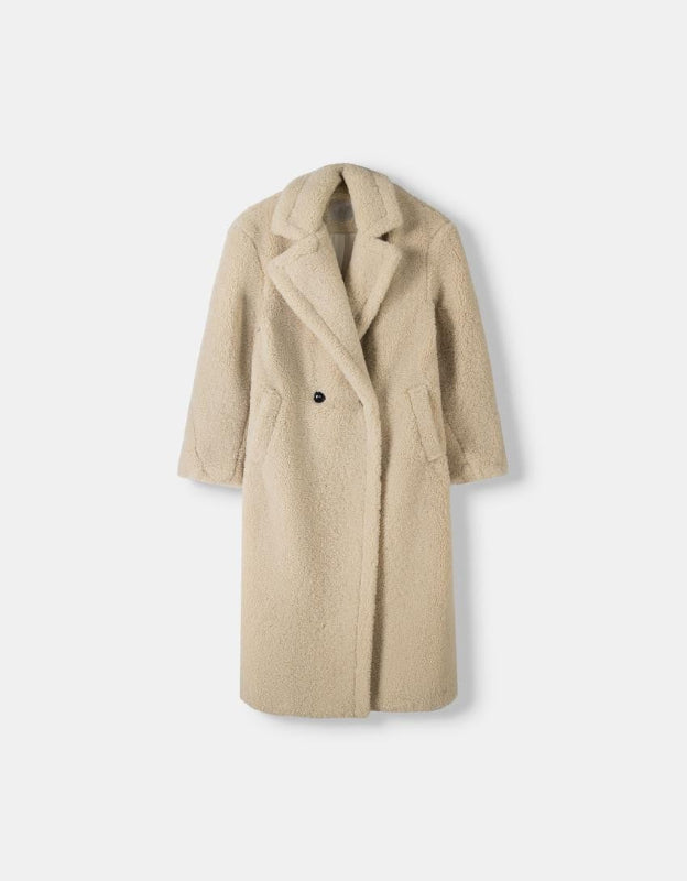 Cappotto Teddy Oversize Donna Lungo in Pelliccia Sintetica – Elegante e Caldo per Inverno 0
