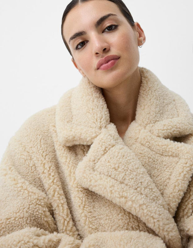 Cappotto Teddy Oversize Donna Lungo in Pelliccia Sintetica – Elegante e Caldo per Inverno 4