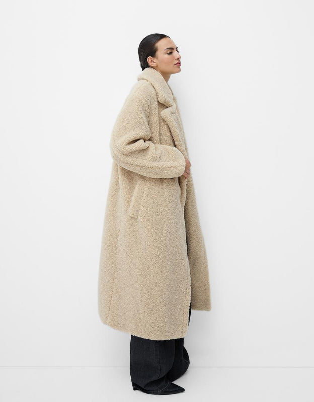 Cappotto Teddy Oversize Donna Lungo in Pelliccia Sintetica – Elegante e Caldo per Inverno 5