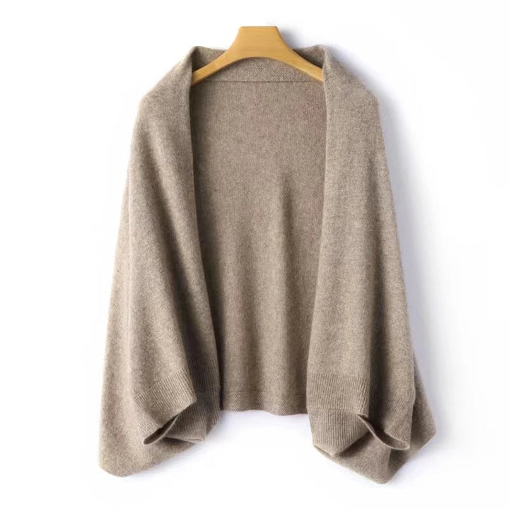 Cappotto e Sciarpa da Donna 2 in 1 in Cashmere Elegante e Versatile per Autunno Inverno 0