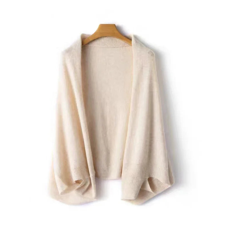 Cappotto e Sciarpa da Donna 2 in 1 in Cashmere Elegante e Versatile per Autunno Inverno 2
