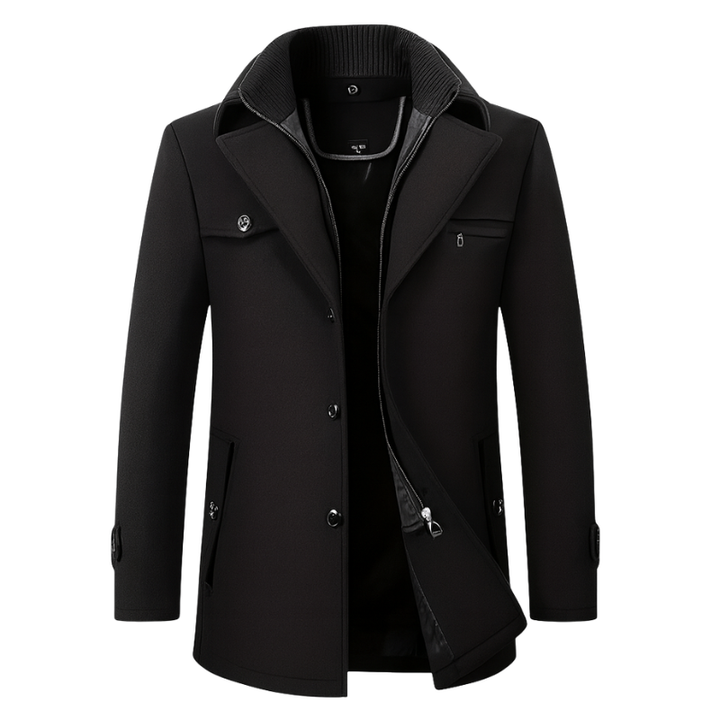 Cappotto classico da uomo in misto lana per eleganza e stile