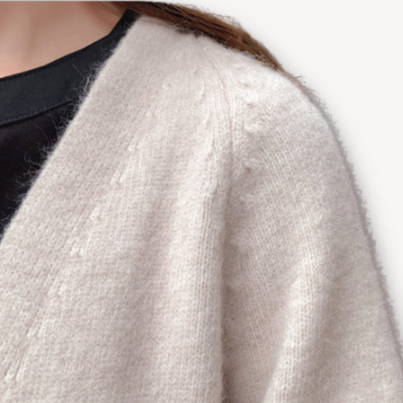 Cardigan Lungo Elegante da Donna - Design Versatile per I'autunno/Inverno