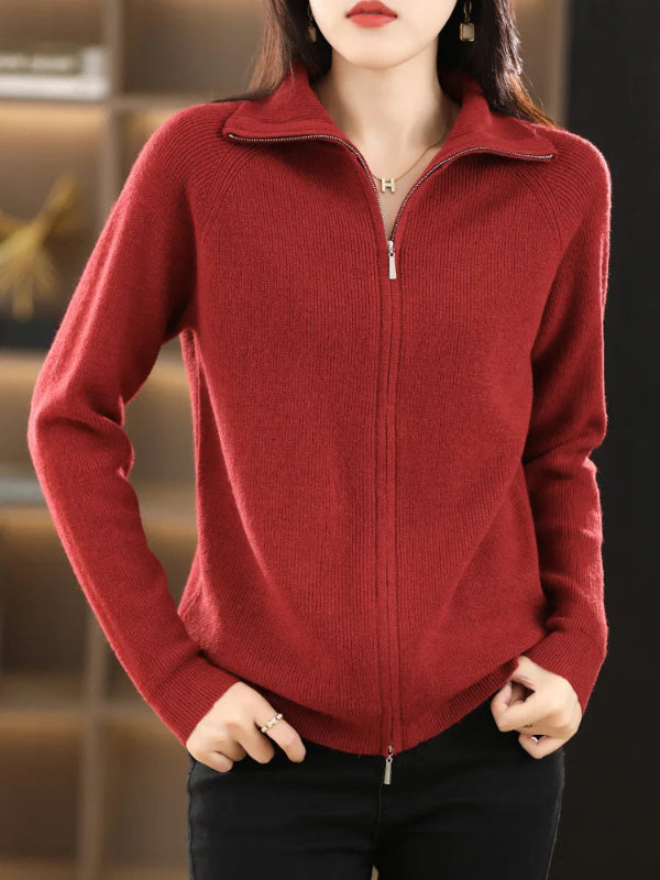 Cardigan Donna Doppia Zip Elegante e Versatile per Comfort e Stile 7