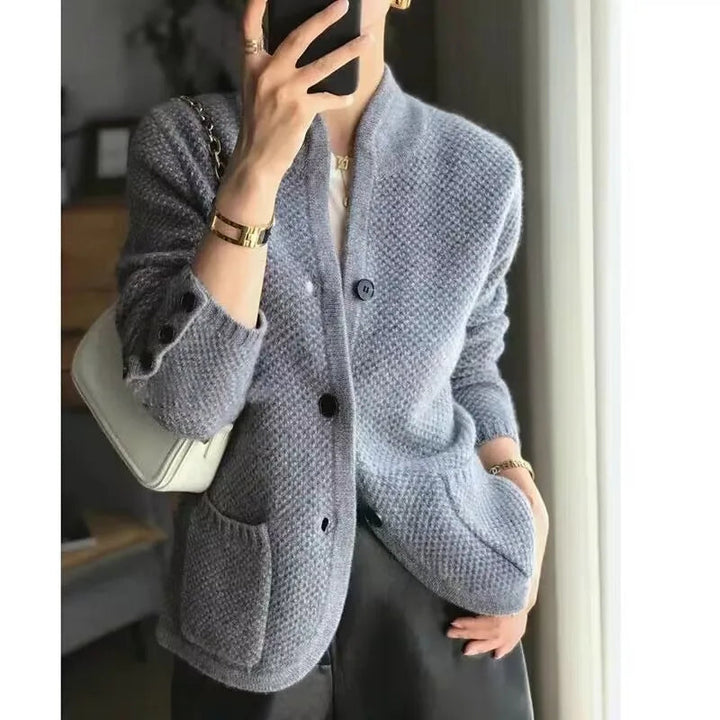 Cardigan Donna Elegante a Mezzo Collo - Stile Moderno e Confortevole 5