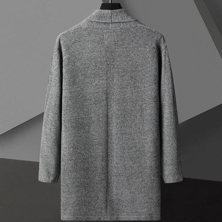 Cardigan Lungo Donna Elegante con Silhouette Aperta e Tasche Nascoste 1