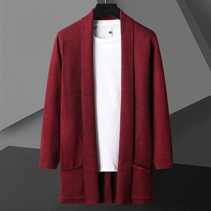 Cardigan Lungo Donna Elegante con Silhouette Aperta e Tasche Nascoste 3