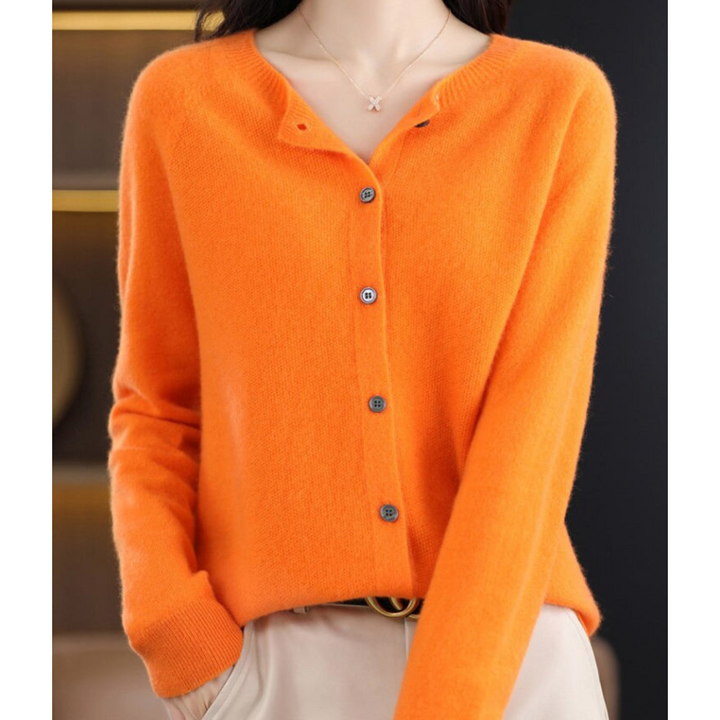 Cardigan Lungo Donna in Lana Merino Elegante O-Collo – Versatile e Morbido per Tutte le Stagioni 11