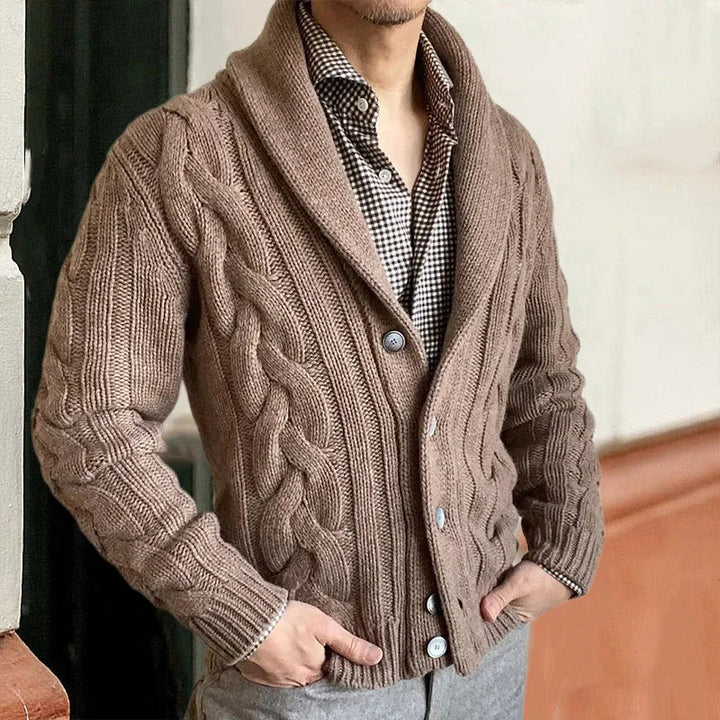Cardigan Uomo Elegante in Lana con Chiusura a Bottoni e Vestibilità Su Misura 5