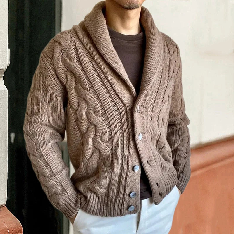 Cardigan Uomo Elegante in Lana con Chiusura a Bottoni e Vestibilità Su Misura 6