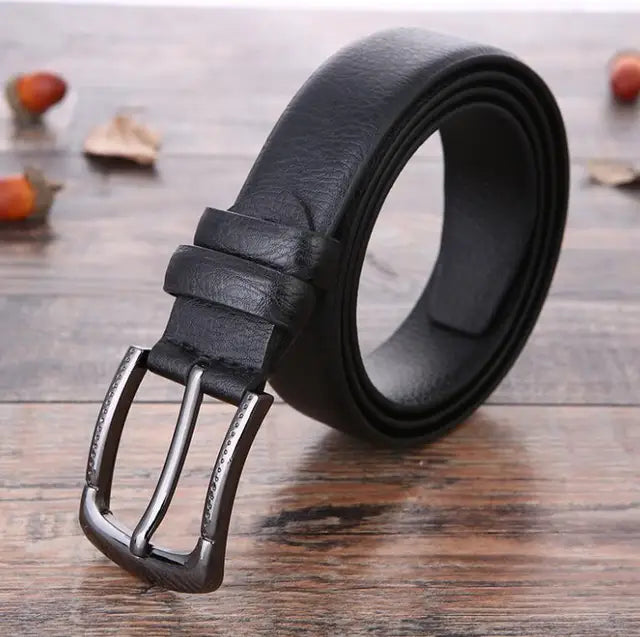Cintura Uomo in Pelle di Alta Qualità, Design Elegante e Versatile, Fibbia Robusta e Cuciture Accurate 7