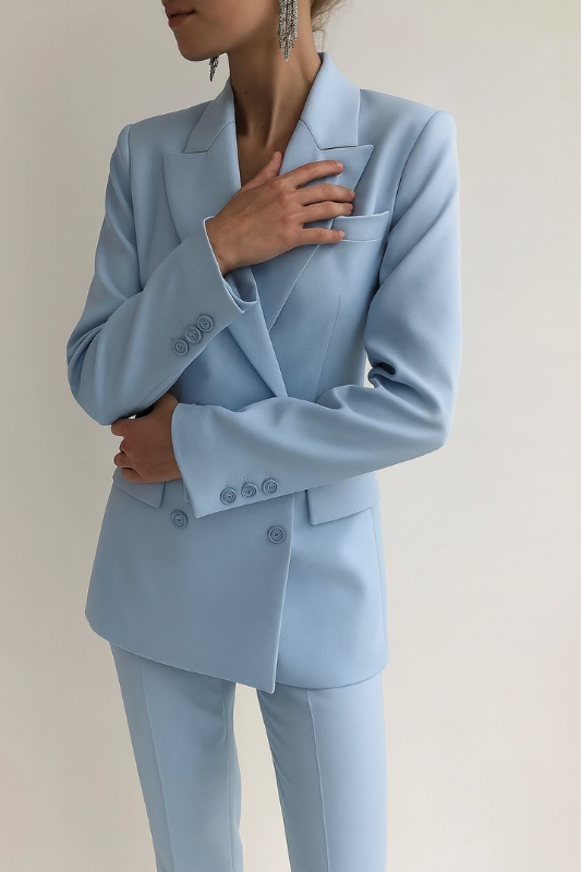 Ensemble Femme Élégant Veste et Pantalon - Tailleur Femme Élégant pour Occasions Formelles