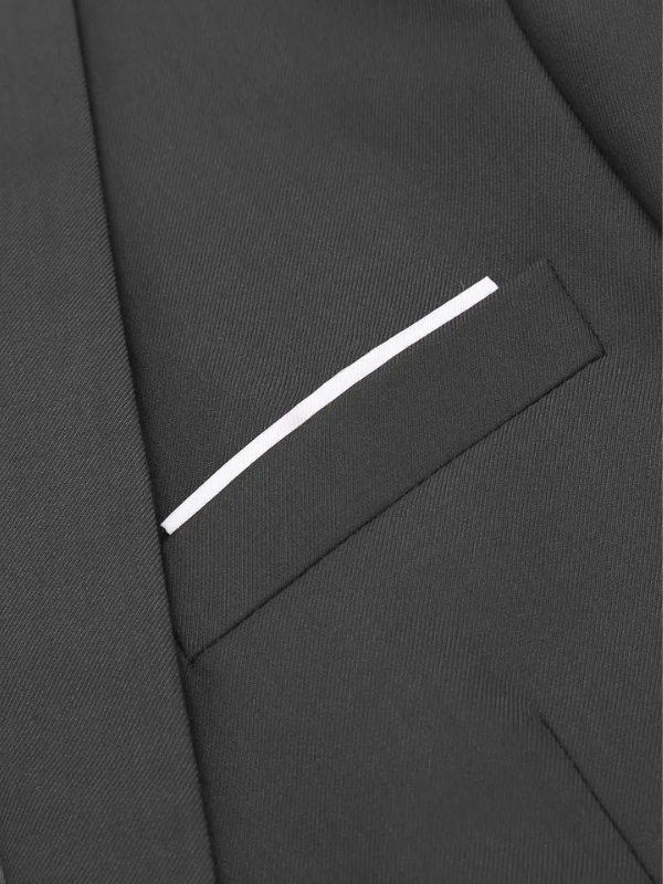 Completo Uomo Elegante Tre Pezzi con Giacca e Pantaloni per Occasioni Formali