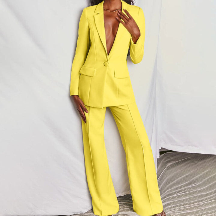 Completo Donna Elegante Blazer e Pantaloni per Occasioni Formali e Informali