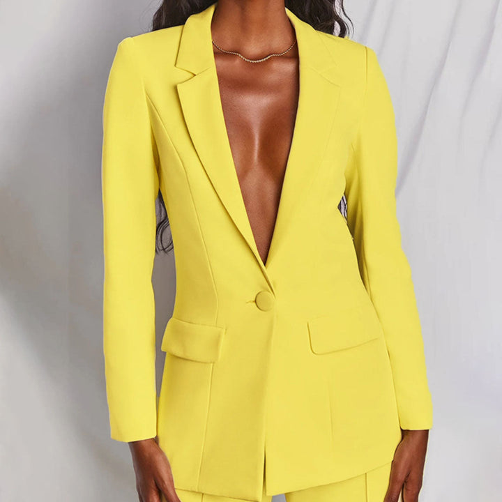 Completo Donna Elegante Blazer e Pantaloni per Occasioni Formali e Informali