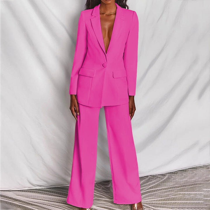 Completo Donna Elegante Blazer e Pantaloni per Occasioni Formali e Informali
