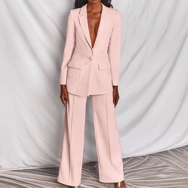 Completo Donna Elegante Blazer e Pantaloni per Occasioni Formali e Informali