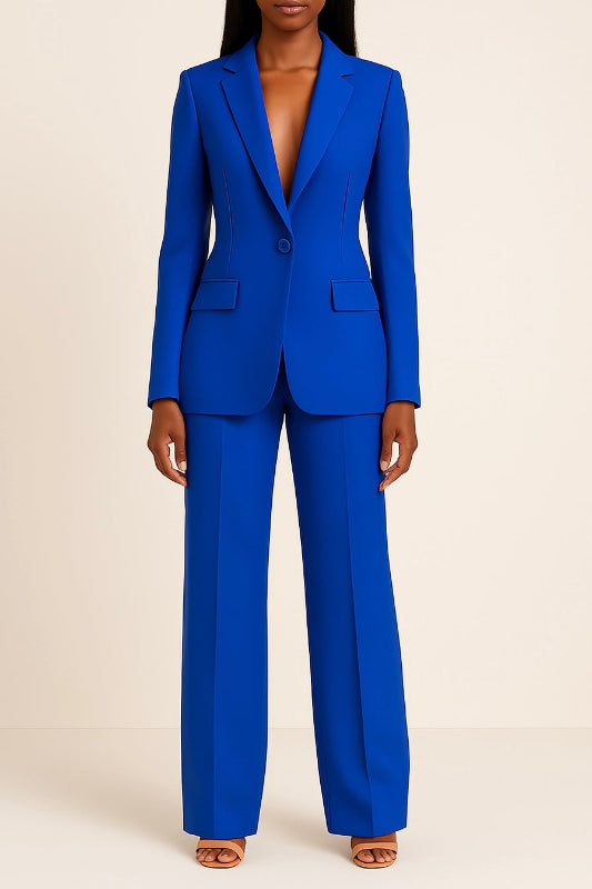 Completo Donna Elegante con Giacca Aderente e Pantaloni Ampi per Cerimonia e Eventi Speciali 2