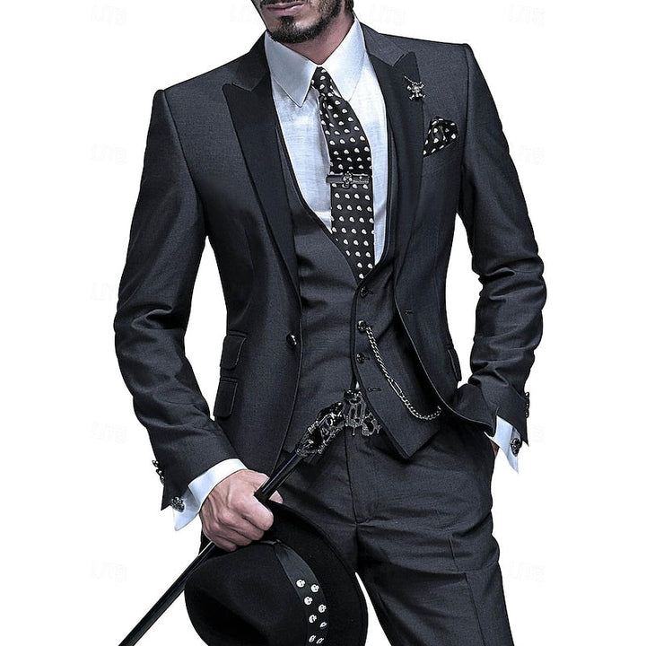 Completo Elegante Uomo in Lino 3 Pezzi - Blazer, Gilet e Pantaloni per Cerimonie e Occasioni Estive 3