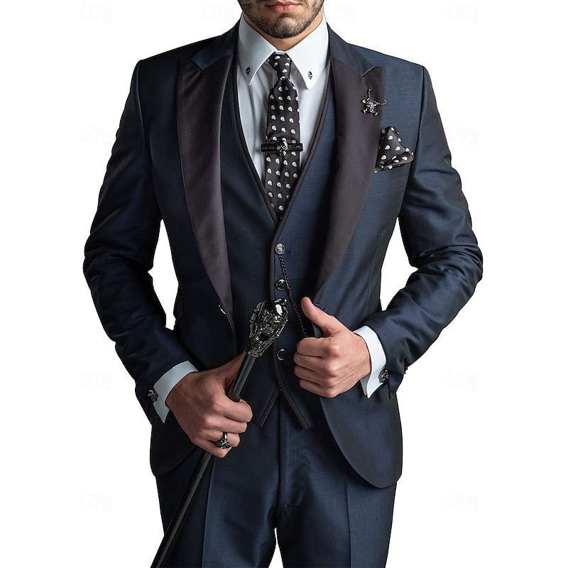 Completo Elegante Uomo in Lino 3 Pezzi - Blazer, Gilet e Pantaloni per Cerimonie e Occasioni Estive 4
