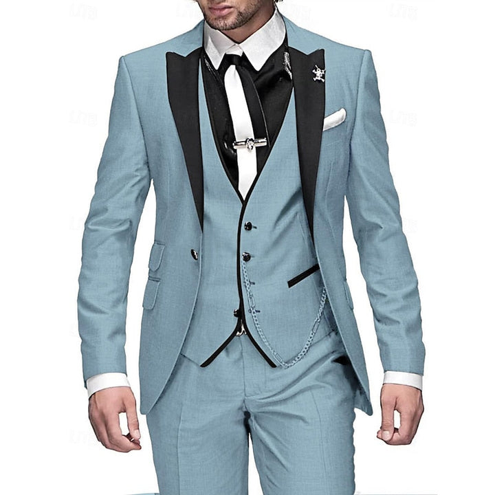 Completo Elegante Uomo in Lino 3 Pezzi - Blazer, Gilet e Pantaloni per Cerimonie e Occasioni Estive 6