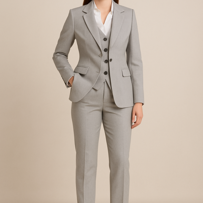 Elegante Completo da Donna a Tre Pezzi
