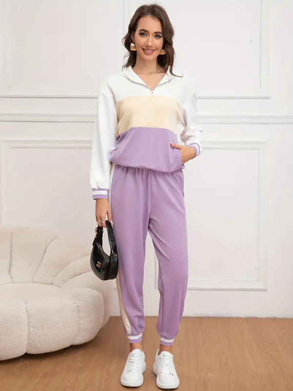Completo Sportivo Donna - Completi Palestra e Fitness, Look Casual e Rilassato, Ideale per Attività Sportive e Tempo Libero