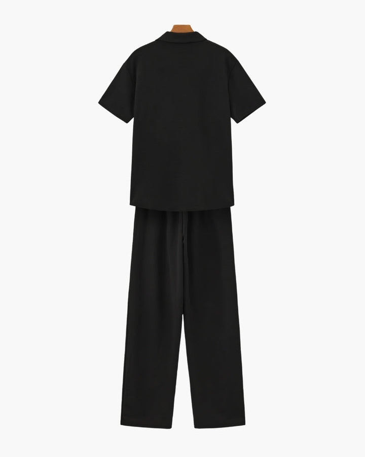 Completo Uomo Casual: Set di Polo e Pantaloni Estivi per Uomini Eleganti e Comodi 1