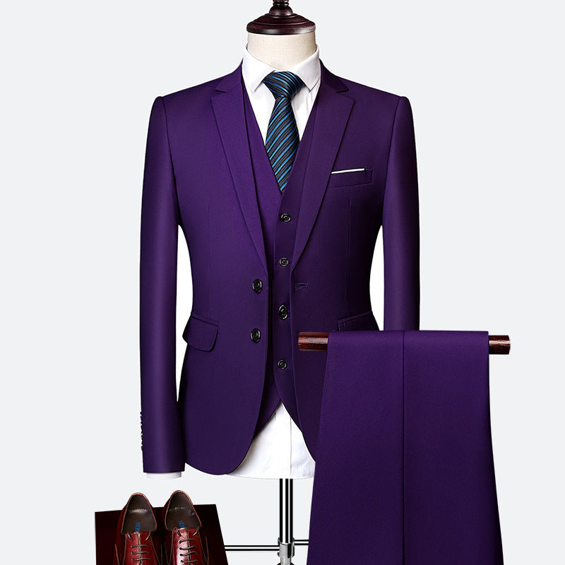Completo Uomo Elegante 3 Pezzi con Giacca, Pantaloni e Gilet per Occasioni Formali 11